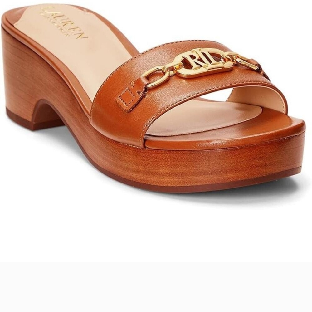 Ralph Lauren Leather Roxanne Sandals
